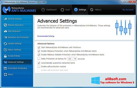 Screenshot Malwarebytes Anti-Malware Windows 8