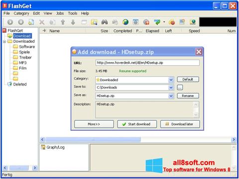Screenshot FlashGet Windows 8