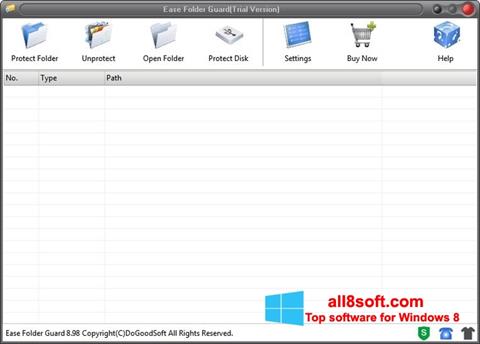 Screenshot Folder Guard Windows 8