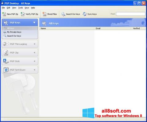 Screenshot PGP Desktop Windows 8