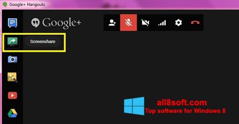 Screenshot Hangouts Windows 8