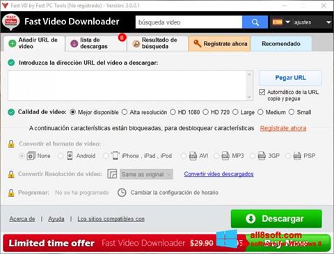 Screenshot Fast Video Downloader Windows 8