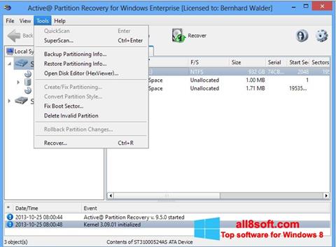 Screenshot Active Partition Recovery Windows 8