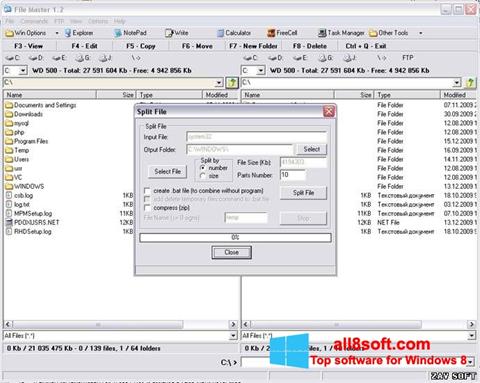 Screenshot File Master Windows 8