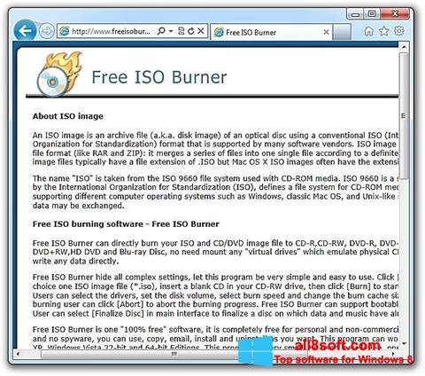 Screenshot ISO Burner Windows 8