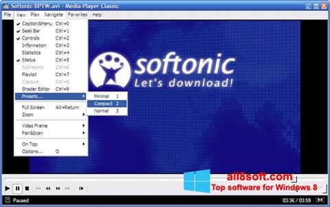 Screenshot Media Player Classic Windows 8