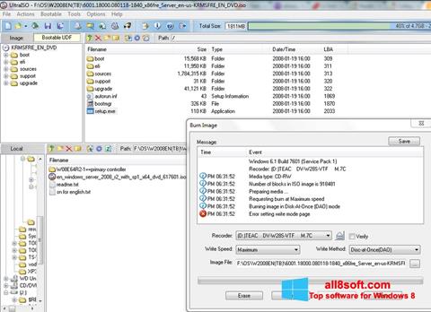 Screenshot UltraISO Windows 8