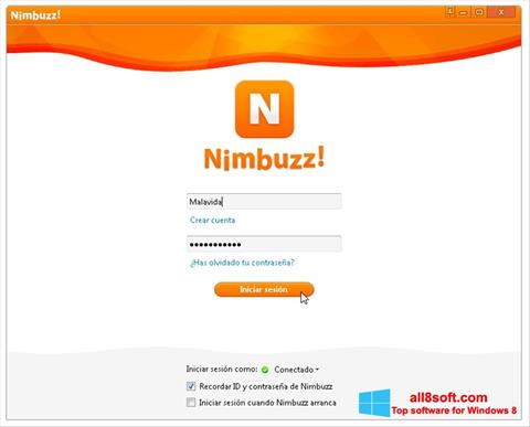 Screenshot Nimbuzz Windows 8