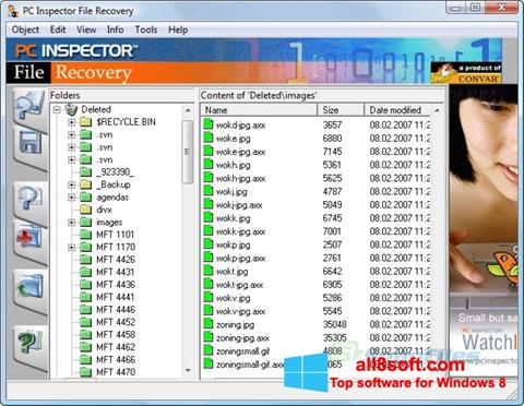 Screenshot PC Inspector File Recovery Windows 8