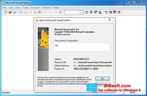 Screenshot Microsoft Visual FoxPro Windows 8