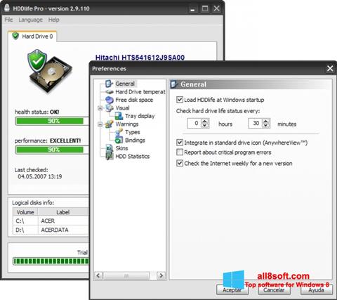 Screenshot HDDlife Windows 8