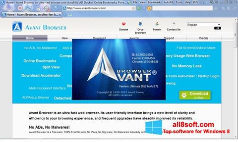 Screenshot Avant Browser Windows 8