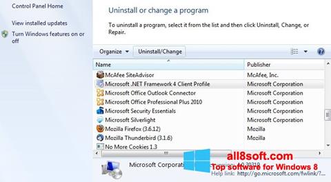 Screenshot Microsoft .NET Framework Windows 8